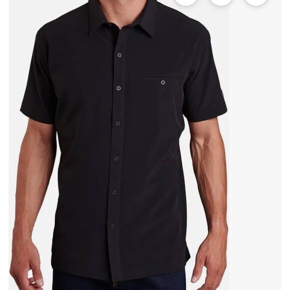 KUHL Tufflex Renegade Blackout Shirt Mens 2XL Short Sleeve Button Up Performance - Picture 1 of 8